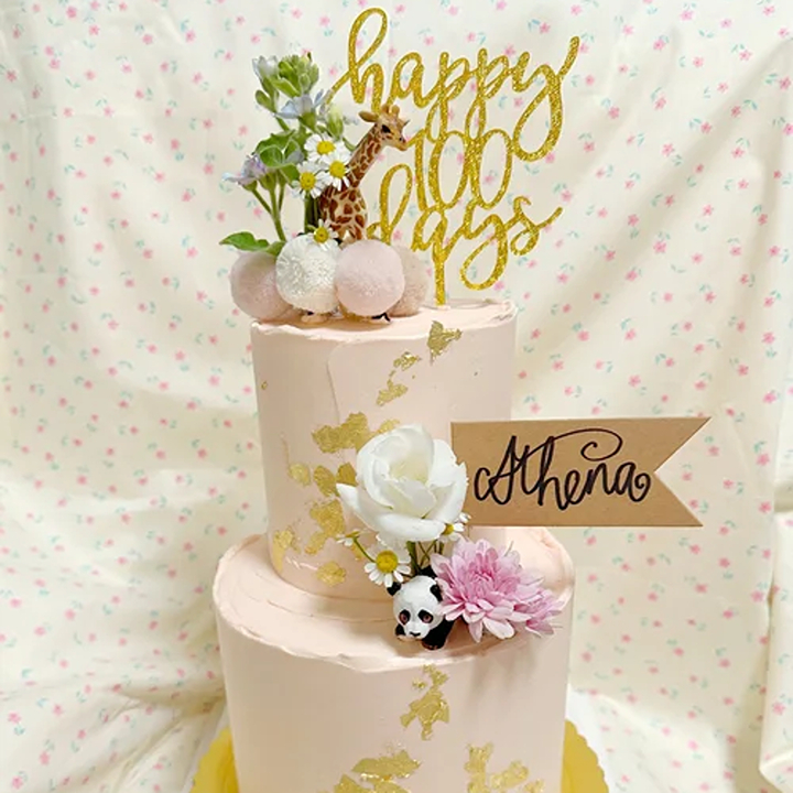 two tier birthday cake from The Good Cake, best cake shops in hong kong