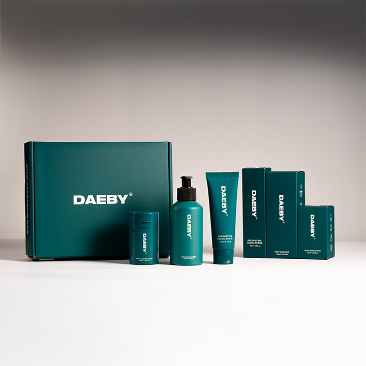 DAEBY skincare three step essentials set korean skincare for men