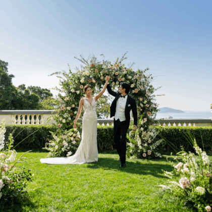 The Repulse Bay Wedding Showcase Timeless Elegance Couple Outdoor Wedding